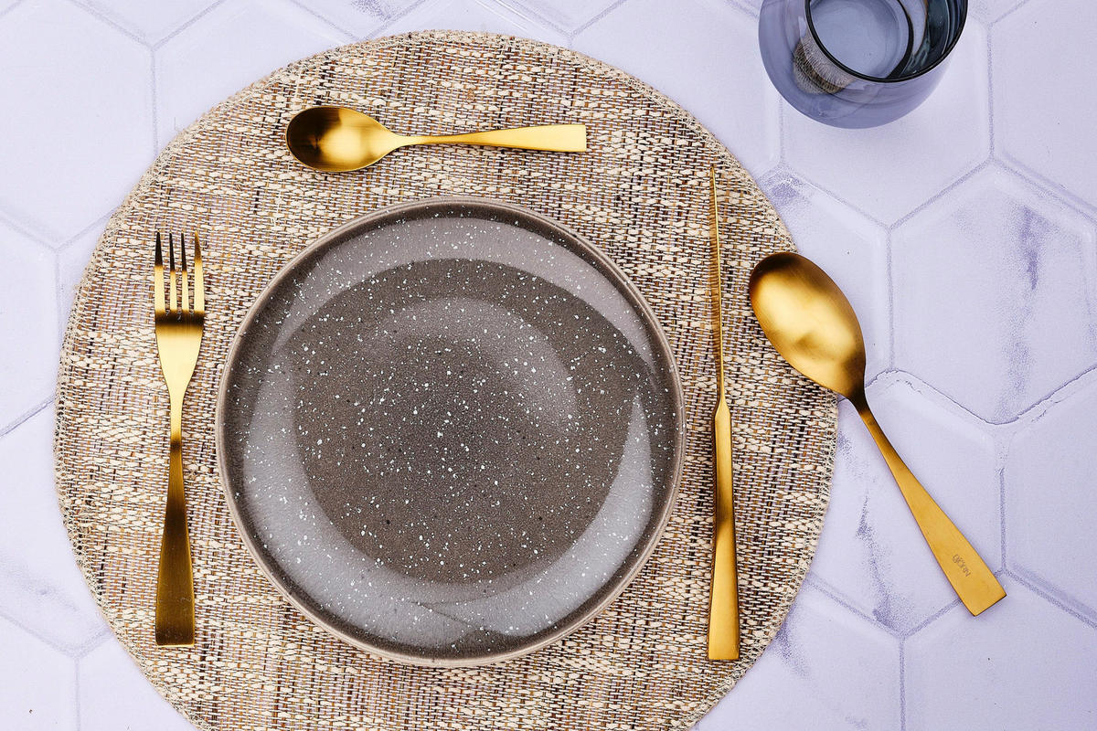 LÖFFEL 6er-Set Sven - Gold - Goldfarben, Metall - Björn