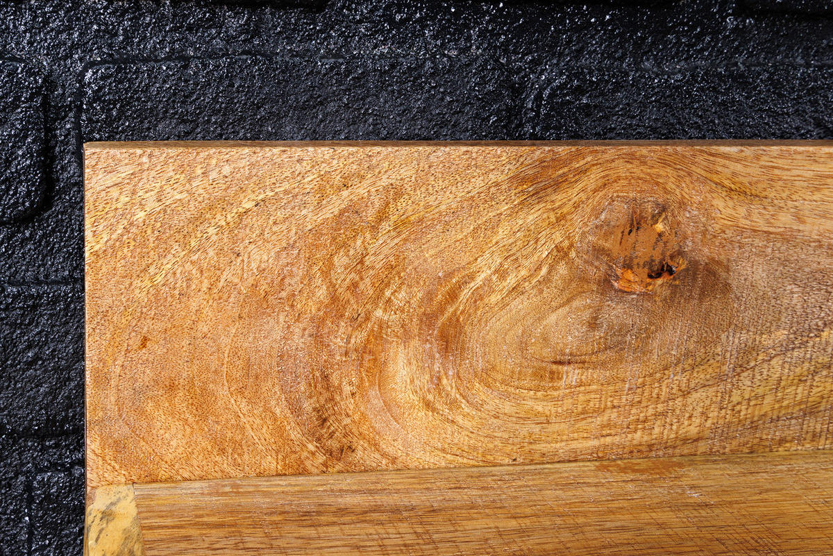 WANDREGAL MAKASSAR Mango Natur 140 cm - Naturfarben, Holz (140/17/24cm) - riess-ambiente