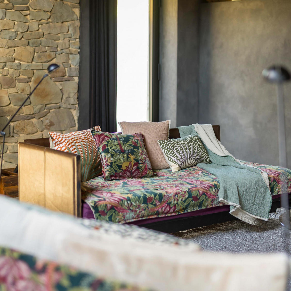 ÜBERWURF Emilio fichte 180 x 260 cm - Grün, Textil (180/260cm) - Vivaraise