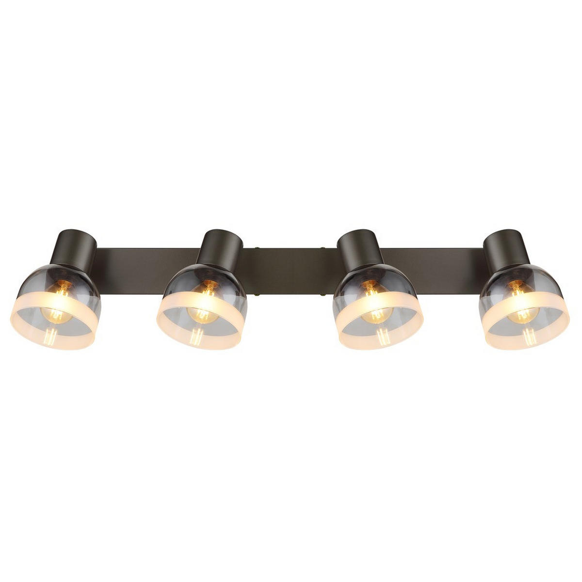 DECKENLEUCHTE KAIRO - Schwarz, Glas (56/10/14cm) - Globo Lighting