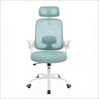DREHSTUHL Ergonomisch Blau, Metall & Mesh, drehbar & rollbar, 63,5 x 47 x 117,5 cm - Blau, Metall (63.5/117.5/47cm) - Albatros