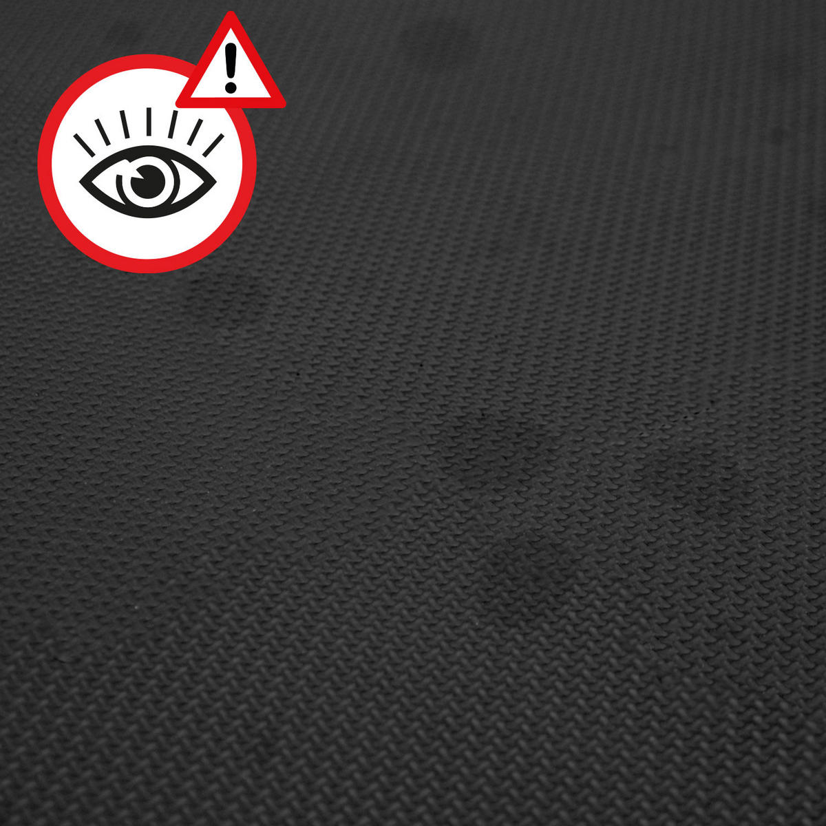 BODENSCHUTZMATTE 50x50x1 cm, Schwarz, 4er Set - Schwarz, Kunststoff (50/50cm) - eyepower