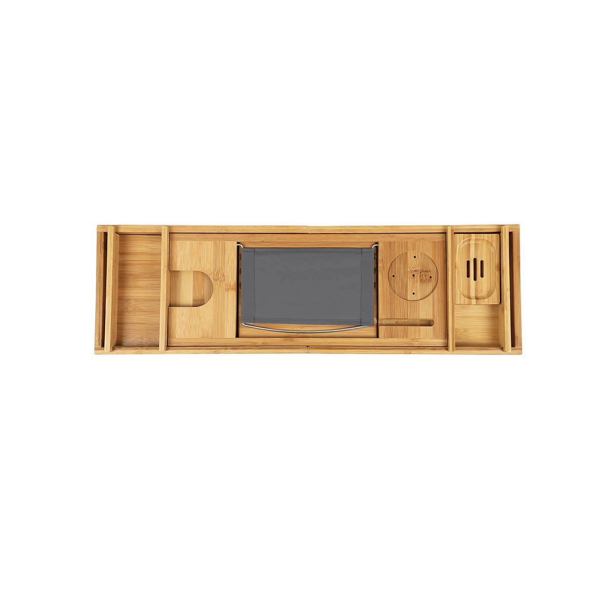 BADEWANNENABLAGE - Eukalyptusholzfarben, Holz (23/109cm) - Hansiro