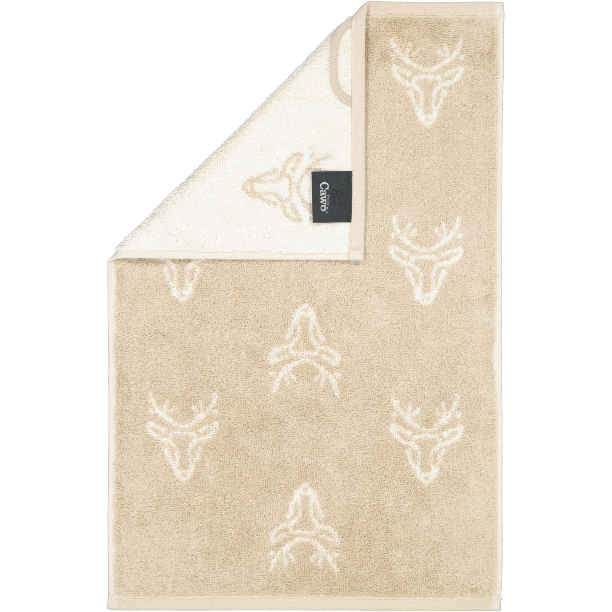 GÄSTETUCH ALPENCHIC EDITION ALLOVER 6229 NATUR - 33 - Beige, Textil (30/50cm) - Cawoe