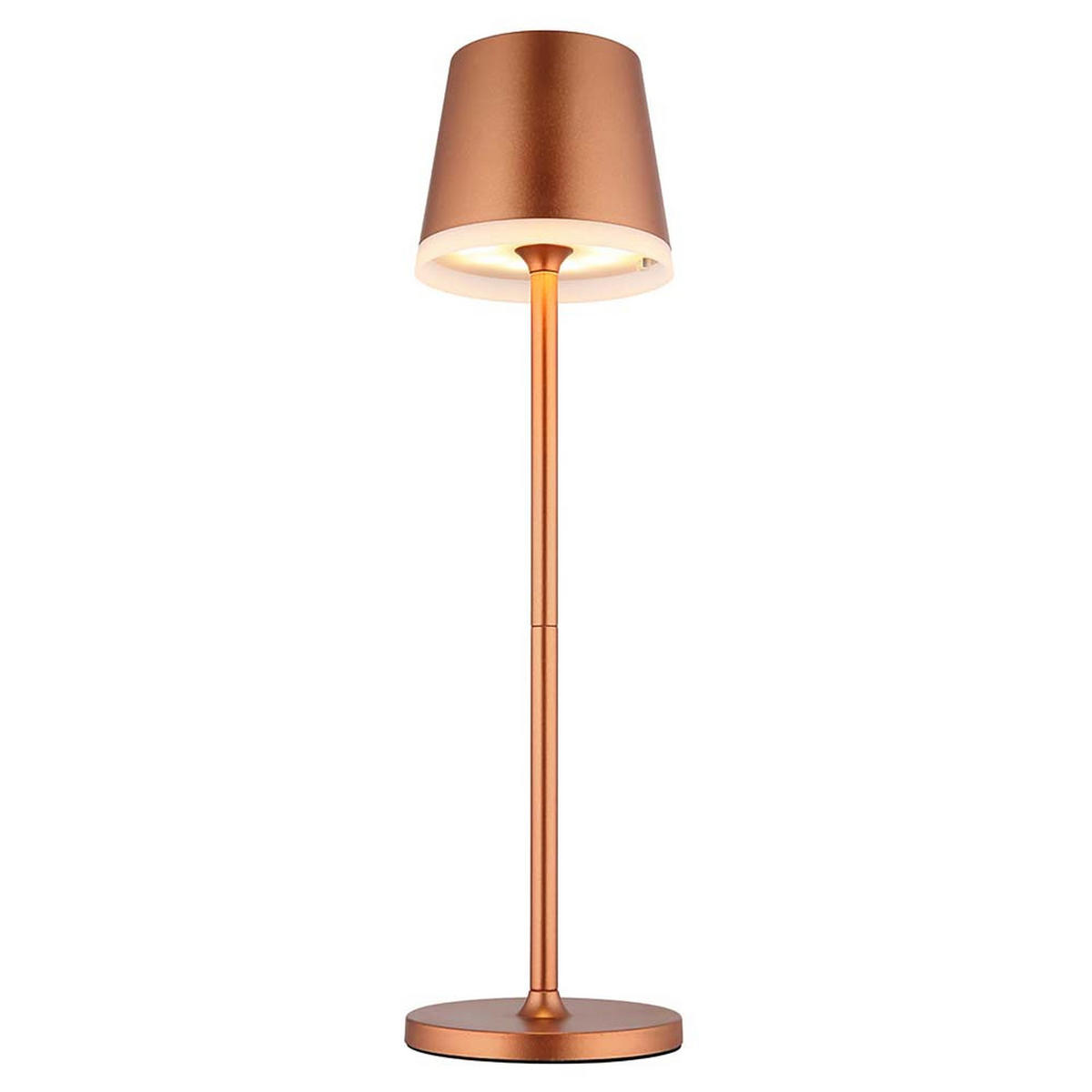 TISCHLEUCHTE Metall Champagner, LED Solar, 2er Set - Champagner, Metall (11/11/41cm) - Globo Lighting