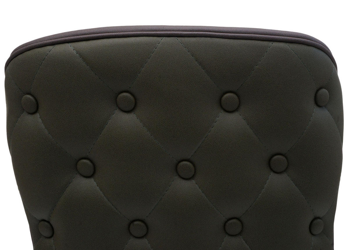 ESSZIMMERSTUHL Dunkelgrün, Grau 2er-Set - Dunkelgrün/Grau, Textil (53/86/53cm) - MCW