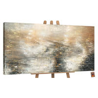 GEMÄLDE Kraft der Elemente auf Keilrahmen 200x100 cm - Braun, Holz (200/100cm) - YS-art gallery