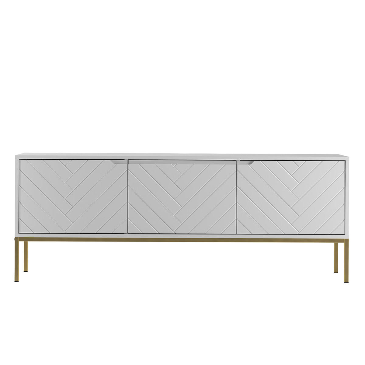 TV-MÖBEL Daria Weiß - Weiß, Holzwerkstoff (151/77/39cm) - Petits-meubles