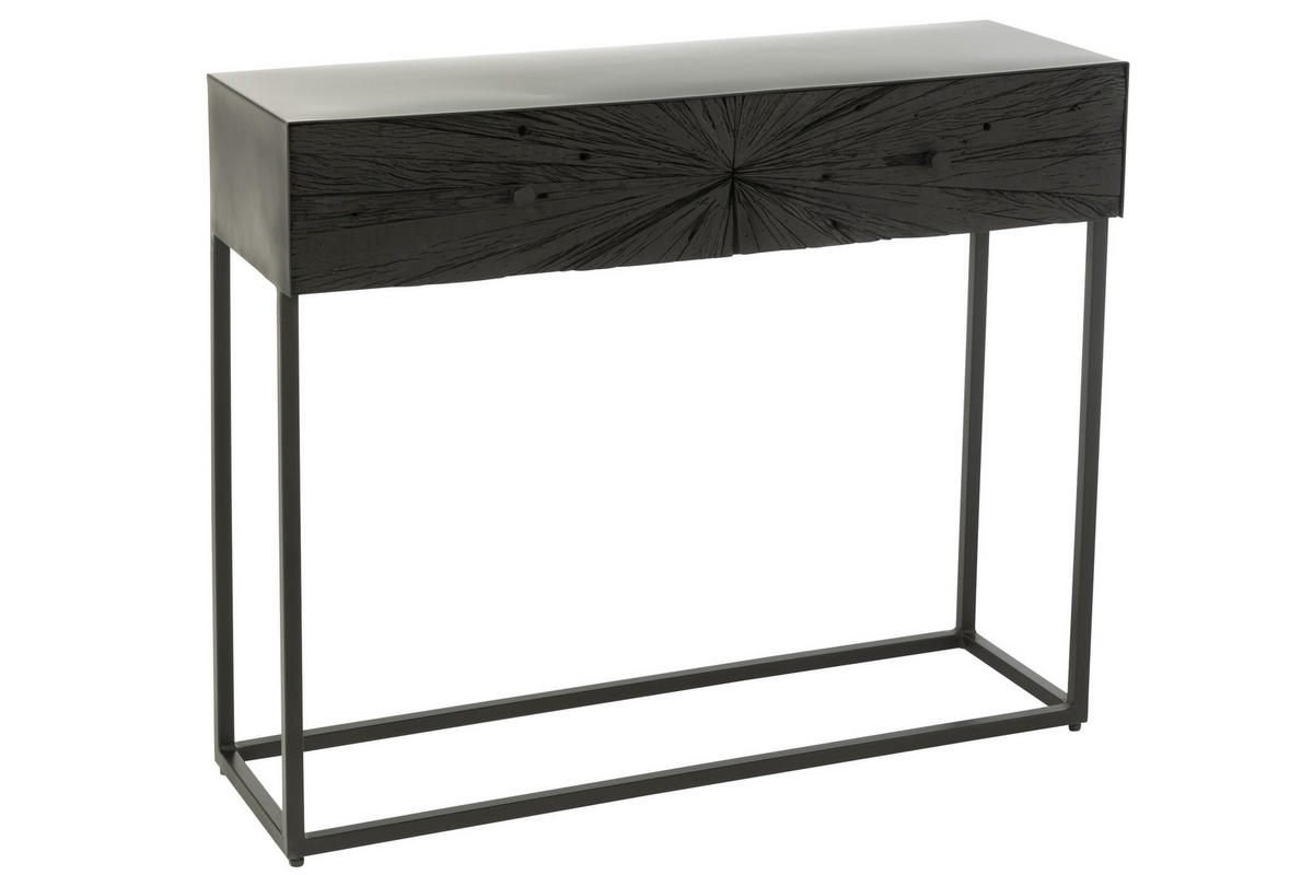 KONSOLE SHANIL - Holz - Schwarz - Schwarz, Holz (100/33/81cm) - J-Line