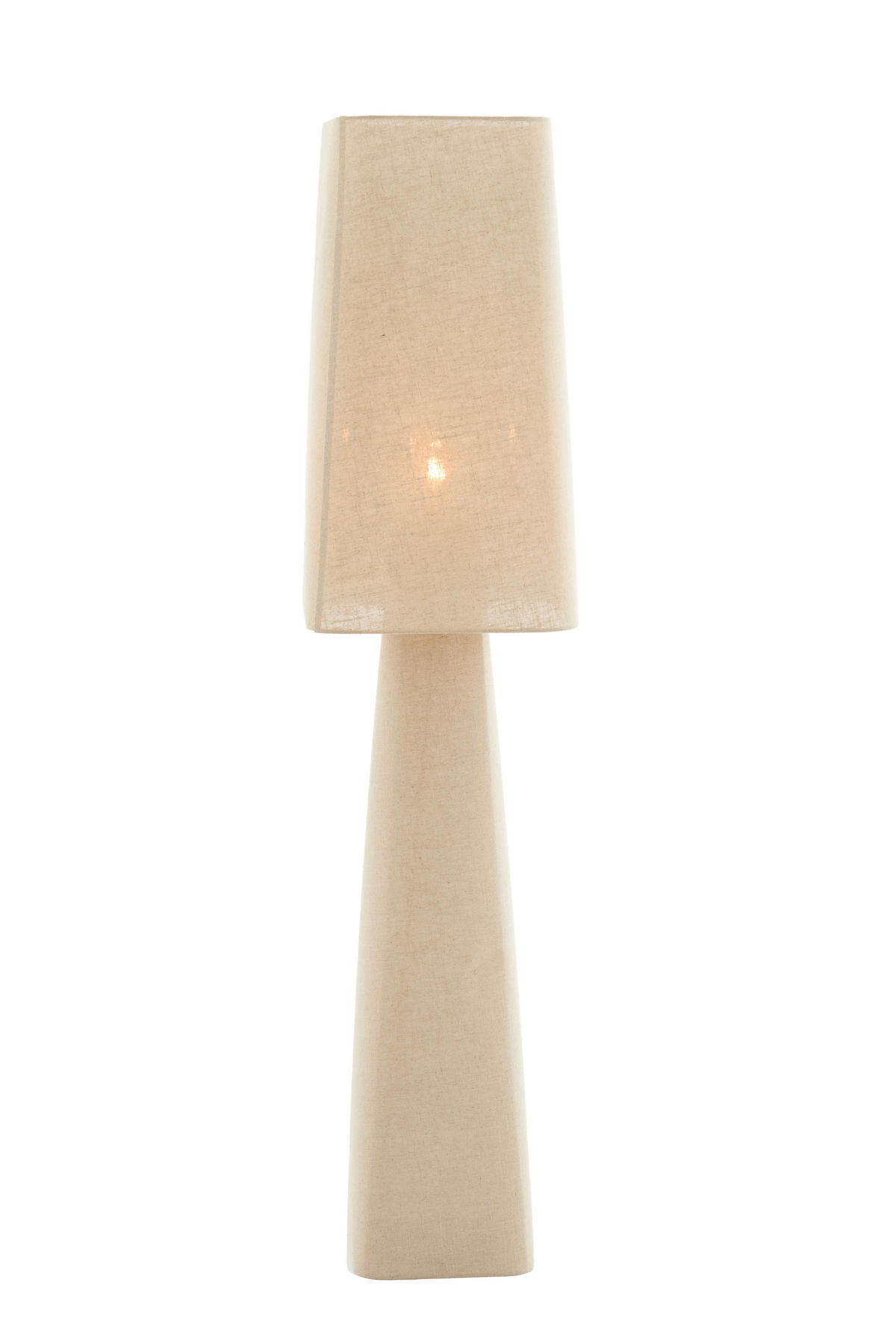 STEHLEUCHTE Mikko Braun 40/40/176 cm - Braun, Textil (40/40/165cm) - Light & Living