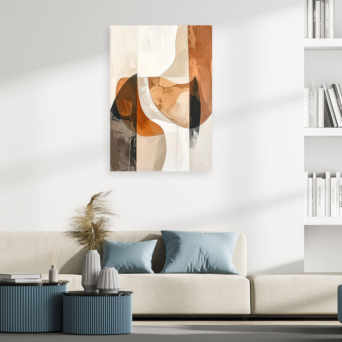 LEINWANDBILD Abstraktion 20x30cm - Beige, Textil (20/30cm) - Feeby