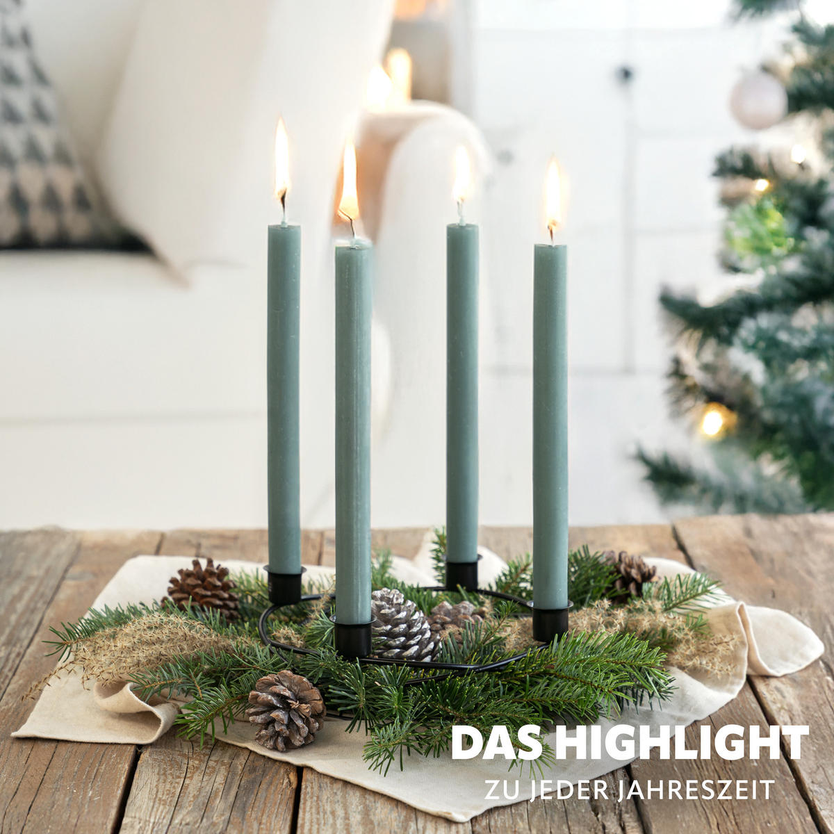 KERZENHALTER, schwarz, Metall - Schwarz, Metall (22/6.7/22cm) - bremermann