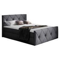 BOXBETT Crystal Lux - Graphitfarben, Holz (160/200cm) - MIRJAN24
