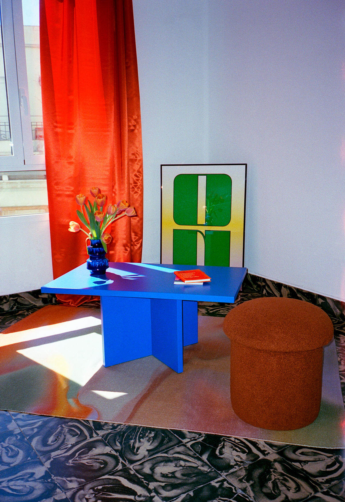 COUCHTISCH mit laminiertem-Platte 3cm Blau 100/60 cm - Blau, Holzwerkstoff (60/100/42cm) - RNT By Really Nice Things