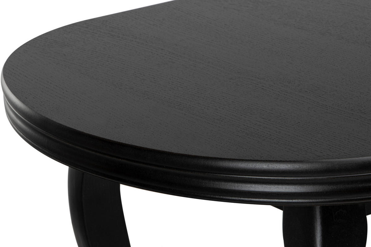 ESSTISCH ALTIS ausziehbar bis 180cm, Schwarz - Schwarz, Holz (80/140/77cm) - KONSIMO®