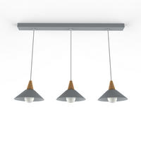 HÄNGELEUCHTE - Grau, Metall (25/100/16cm) - Lumicom