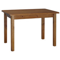 KOMA Esstisch KM651453 aus massivem Kiefernholz, 90 × 60 cm, Eiche gebeizt - Eichefarben, Holz (60/75/90cm) - Koma