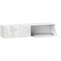 TV Schrank hängend 140 cm TV Board für Fernseher bis zu 65 Zoll mit Stauraum - Weiß, Holzwerkstoff (33/29.8/140cm) - HOMCOM