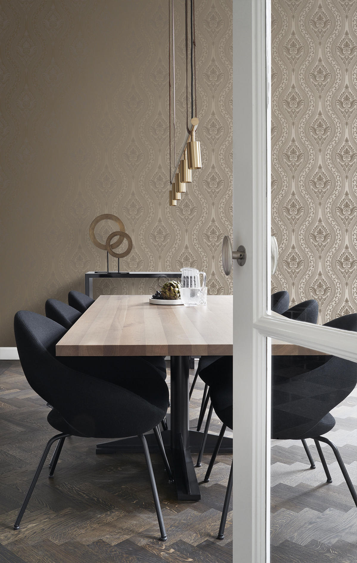 TAPETE Ornamente 53 cm x 10.05 m - Gelb, Papier (53/1000cm) - Origin Wallcoverings