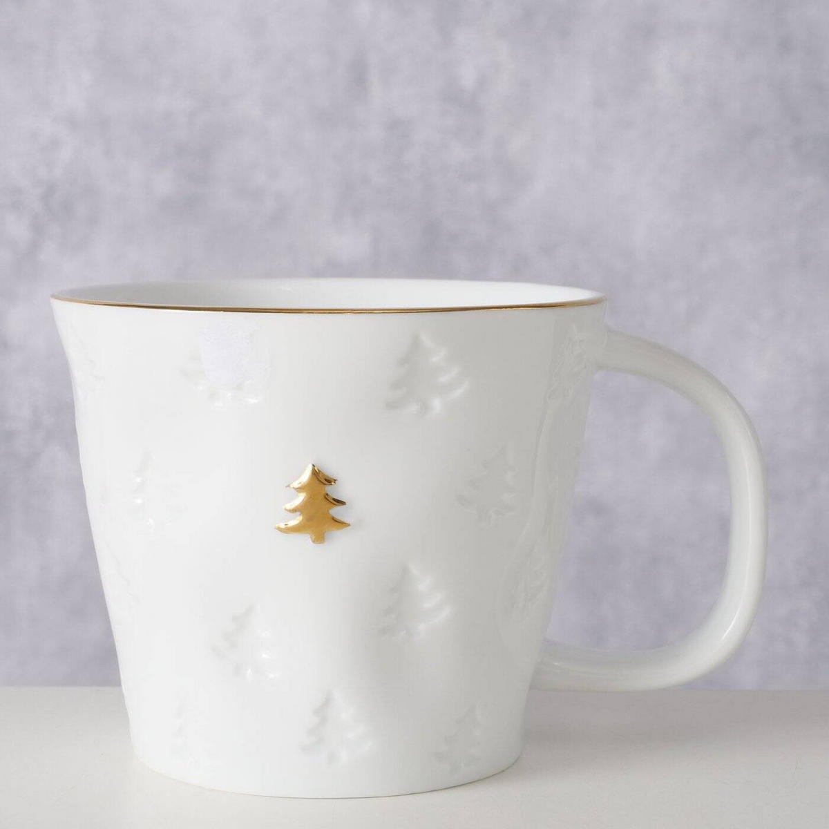 BECHER Pino 350 ml - Weiß, Keramik (350L) - Boltze Home