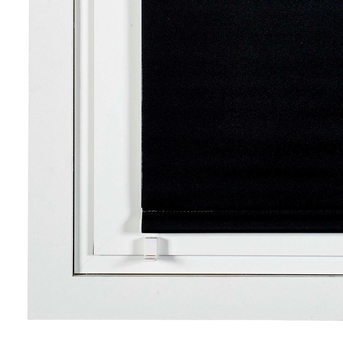 VERDUNKELUNGSROLLO Schwarz, 45 cm x 180 cm 90 cm x 180 cm - Schwarz, Kunststoff (90/180cm) - STORESDECO