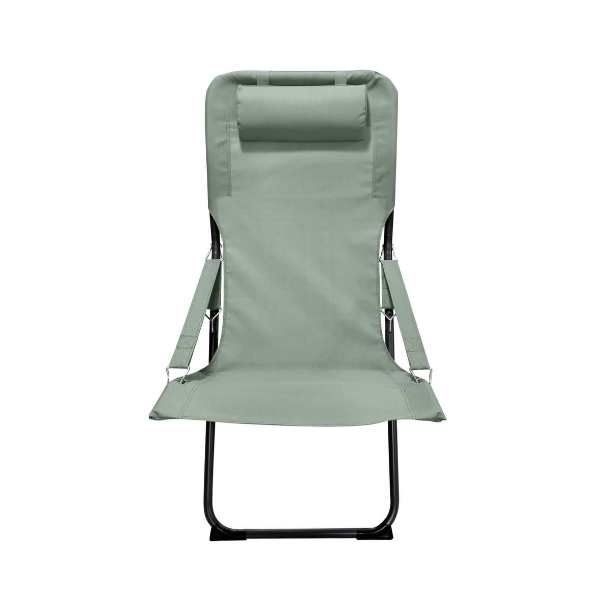 GARTEN-RELAXSESSEL Grün 63/83/98 cm - Grün, Metall (63/88/83cm) - Mobili Rebecca