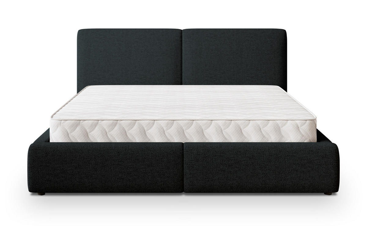 ČALOUNĚNÁ Postel FELURO 180x200 cm Černá - černá, kompozitní dřevo/textil (180/200cm) - MASSENO