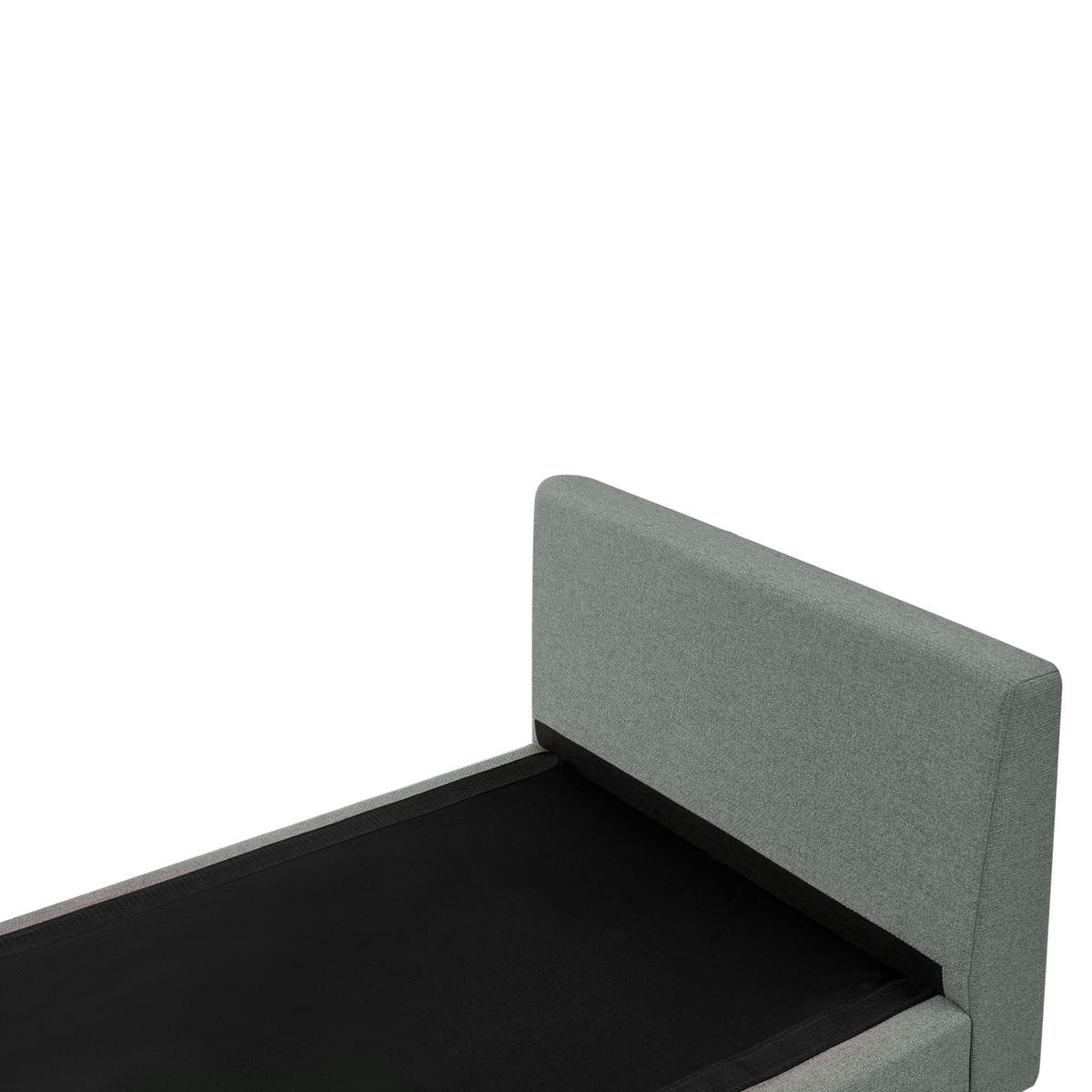 ČALOUNĚNÉ LEHÁTKO CHAISE LONGUE Látka Zelené Archiane - černá/zelená barva, textil (170/60/85cm) - Beliani