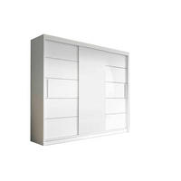 SCHIEBETÜRENSCHRANK - ELBA II Weiß - Weiß, Holzwerkstoff/Metall (250/218/61cm) - Möblo