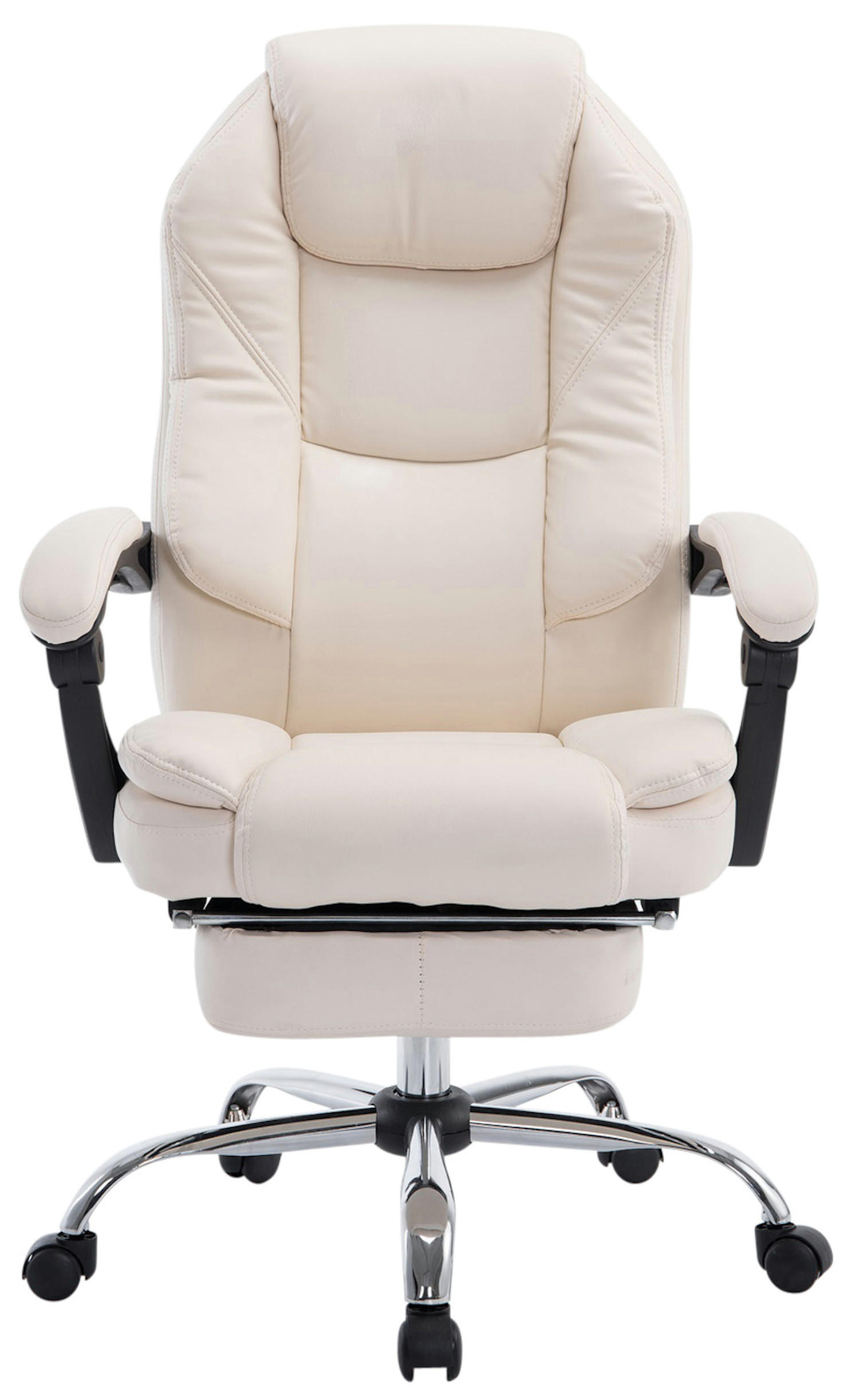 BÜROSTUHL Castan, Creme - Creme, Textil/Metall (67/124/64cm) - TPFLiving