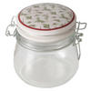 GLASBEHÄLTER Charlene 450 ml - Transparent/Weiß, Glas (10/11.5/13cm) - Boltze Home
