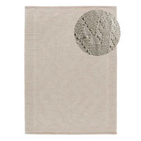 HANDWEBTEPPICH Handgefertigt Creme Pamuk 80/120 cm - Creme, Naturmaterialien (80/120cm) - Atticgo