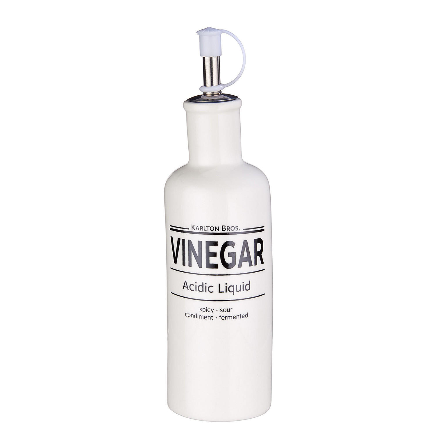 Butlers Essigflasche Weiß 5x21x5 cm