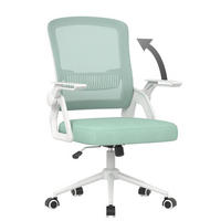 BÜROSTUHL Weiß-Grün ergonomisch mit atmungsaktiver Rückenlehne - Grün, Metall (22.5/53/54.2cm) - Rattrix