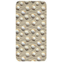KOUPELNOVÁ PŘEDLOŽKA Mušle - Písek - Námořní 60x120 cm - písková barva, textil/plast (60/120cm) - OnlyWow