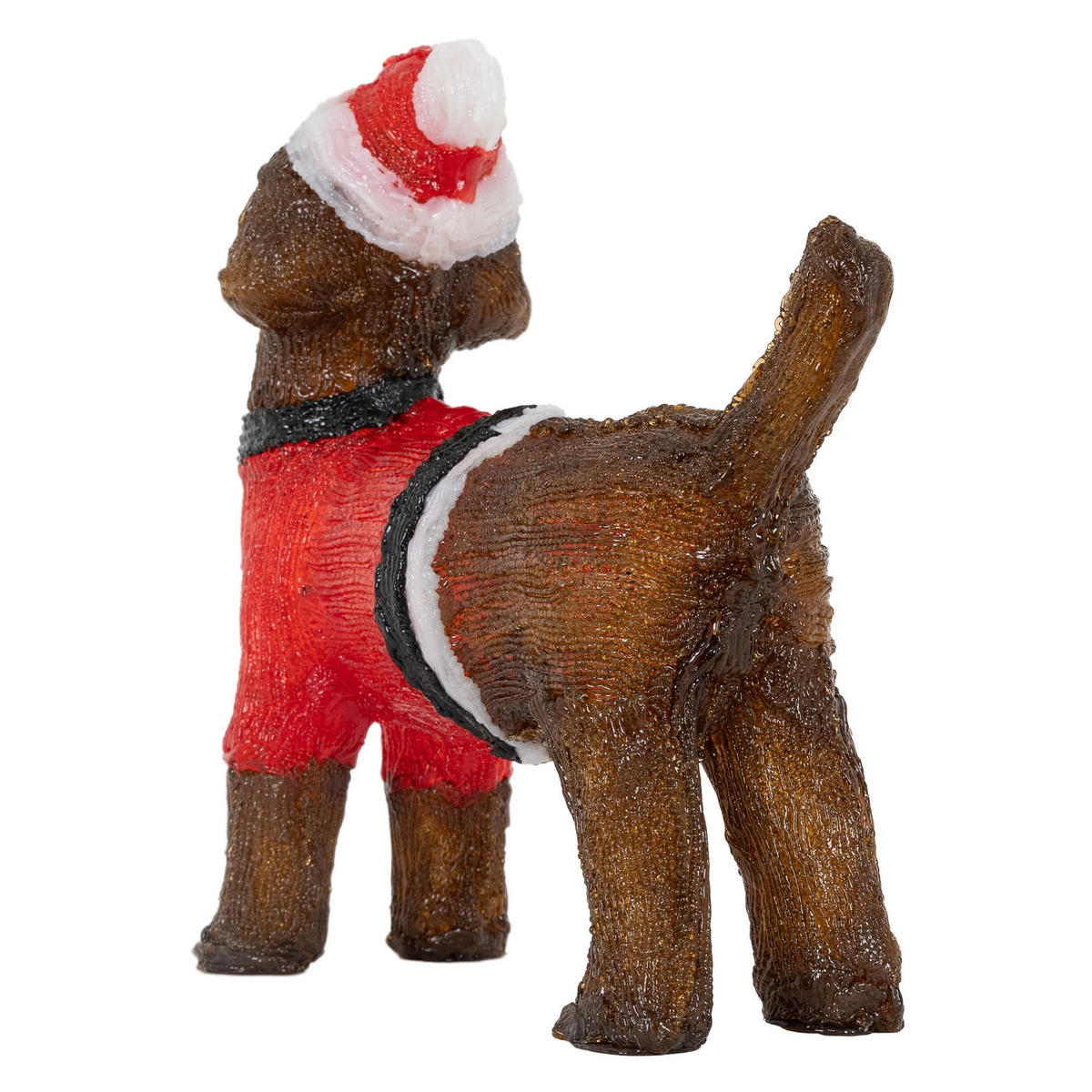 WEIHNACHT HUND 37 cm - Braun, Kunststoff (13.5/35/37cm)