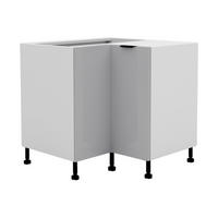 ECKUNTERSCHRANK – 86 cm – KU-DN90 – Lunara – Grau Hochglanz - Grau, Holzwerkstoff (86/72/86cm) - hi-markt