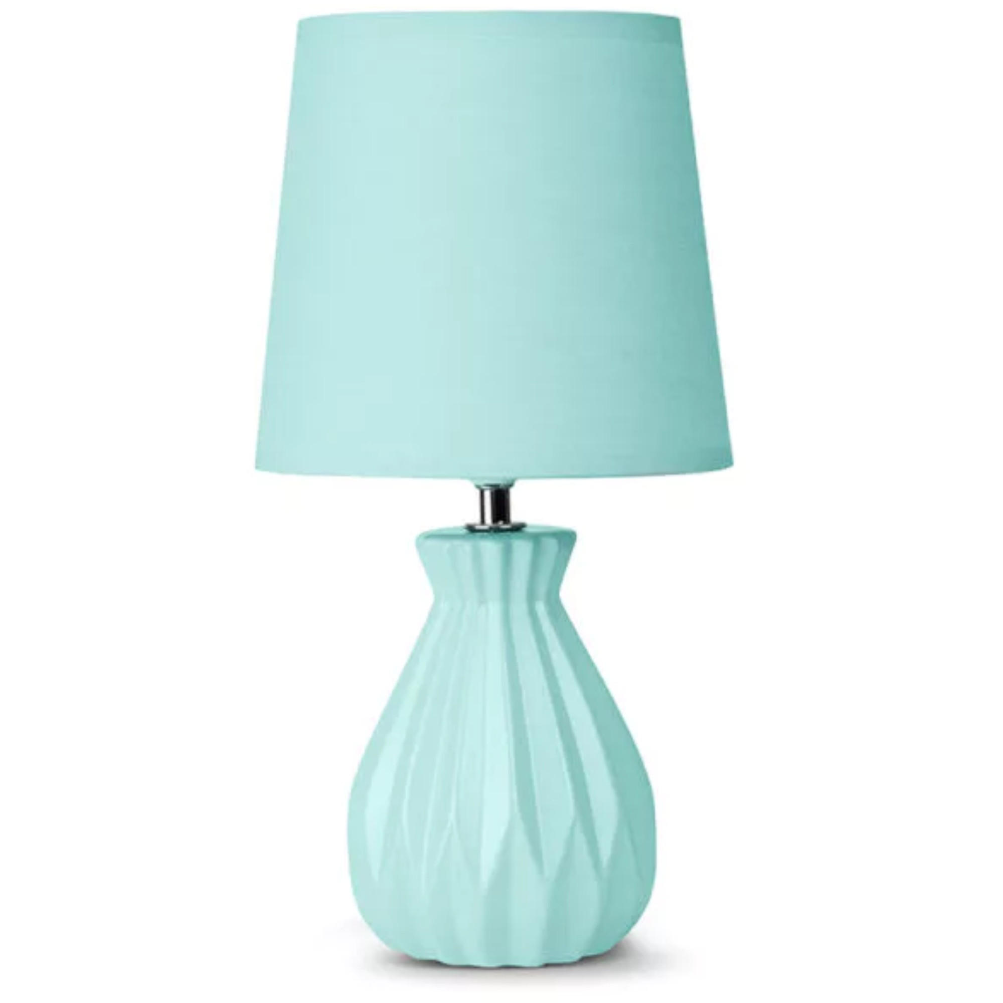 TISCHLAMPE SOTER 2-er Set, Mint - Mintgrün, Keramik/Textil (18/18/35cm) - KONSIMO®