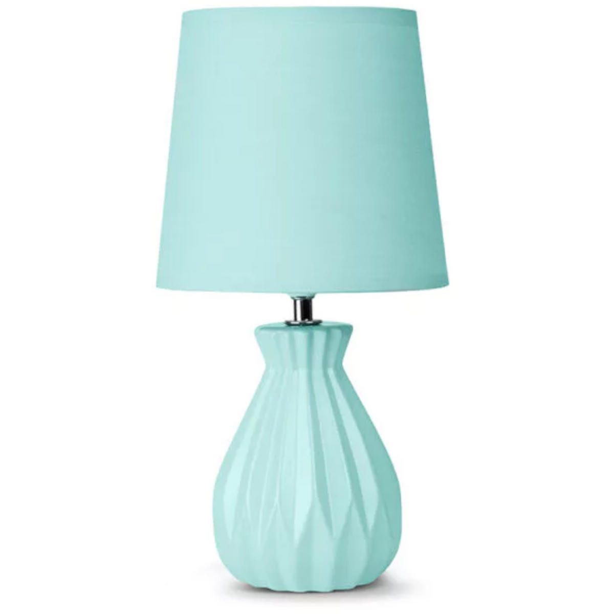 TISCHLAMPE SOTER 2-er Set, Mint - Mintgrün, Keramik/Textil (18/18/35cm) - KONSIMO®