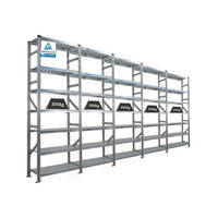 FACHBODENREGAL Proximo Stecksystem 250x450x40cm 7 Ebenen Beidseitig nutzbar Verzinkt - Silberfarben, Metall (450/250/40cm) - PROREGAL