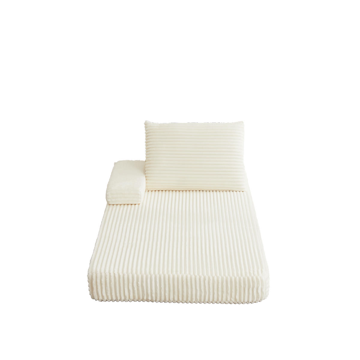 RÉCAMIERE 211 cm frei kombinierbar mit dreieckigen Rückenlehnen, DE-42722, Beige - Beige, Textil (211.5/48/106.5cm) - ComfortXL