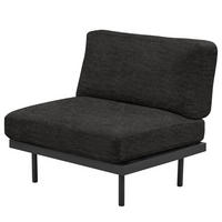 OUTDOOR-SESSEL - Schwarz, Textil/Metall (87/83/84cm) - home24