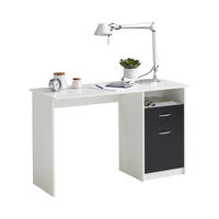 SCHREIBTISCH Weiß 123/77/50 cm - Weiß, Holzwerkstoff (50/123/77cm) - FMD Möbel GmbH