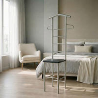 HERRENDIENER JIVO - Schwarz, Metall (53/121/47cm) - CARO-Möbel