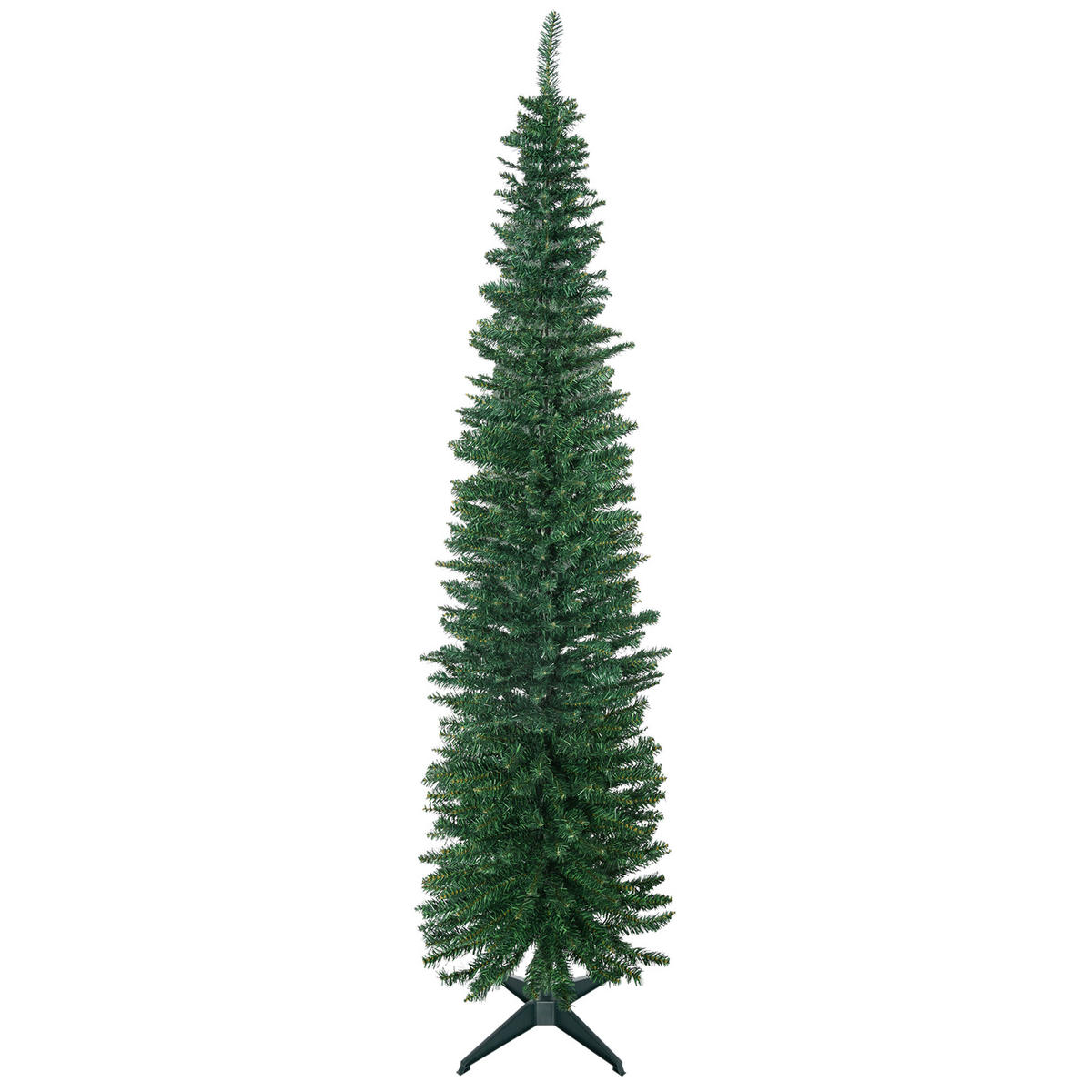 WEIHNACHTSBAUM DE-41611 2,1 m, inkl. Ständer und Weihnachtsstern Grün - Grün, Kunststoff (210cm) - ComfortXL