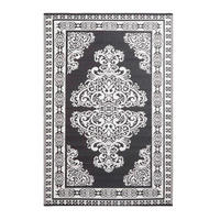 OUTDOORTEPPICH Orientalisch gemustert 120/186 cm - Schwarz, Kunststoff (120/186cm) - Homescapes