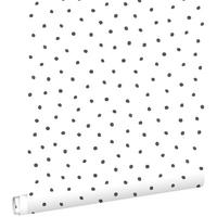 TAPETE Punkte 53 cm x 10.05 m - Weiß, Papier (53/0.1cm) - ESTAhome