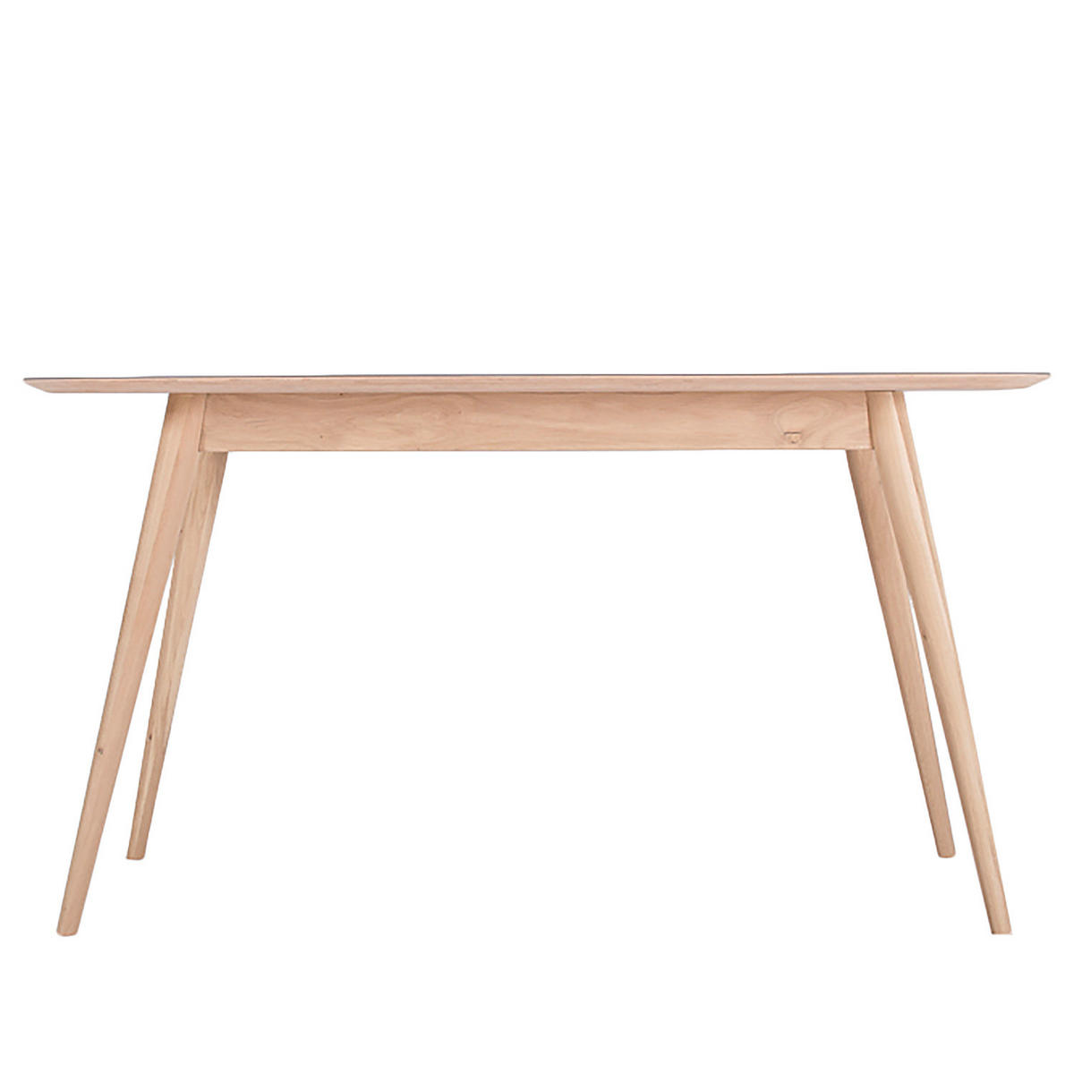 ESSTISCH - Eiche teilmassiv / Linoleum - Eichefarben/Anthrazit, Holzwerkstoff (90/140/75cm) - home24