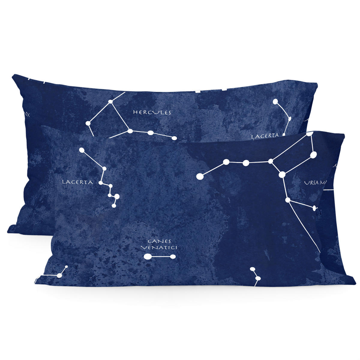 KISSENBEZUG cosmos 50x75 cm (x2) mehrfarbig - Multicolor, Textil (50/75cm) - Happy Friday