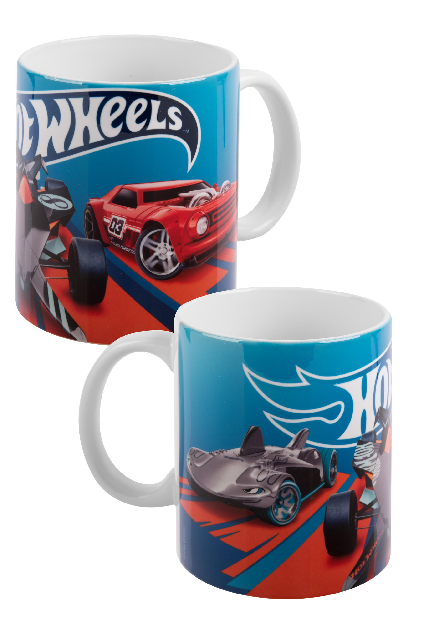 BECHER Hot Wheels Race Zone Blau 320 ml - Blau, Keramik (0.32L) - Hot Wheels